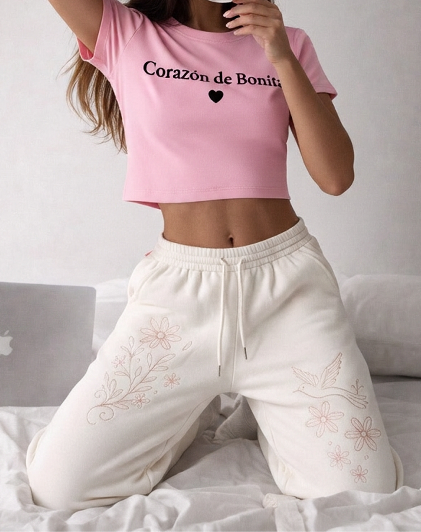 "Dulce de Algodon" Flare sweatpants