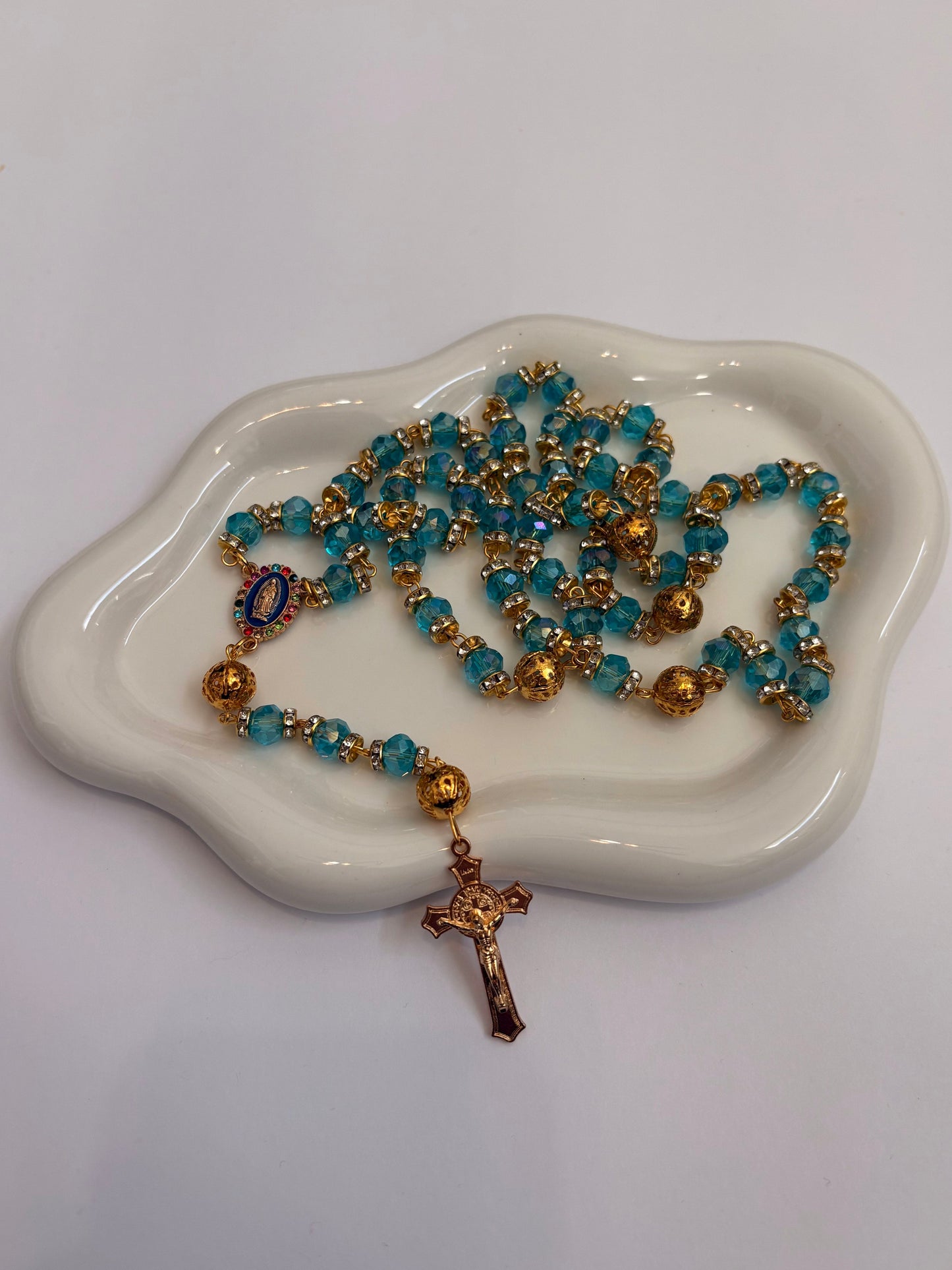 Corazón de Bonita "Cielo de Fe" Rosary