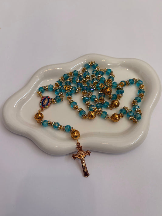 Corazón de Bonita "Cielo de Fe" Rosary