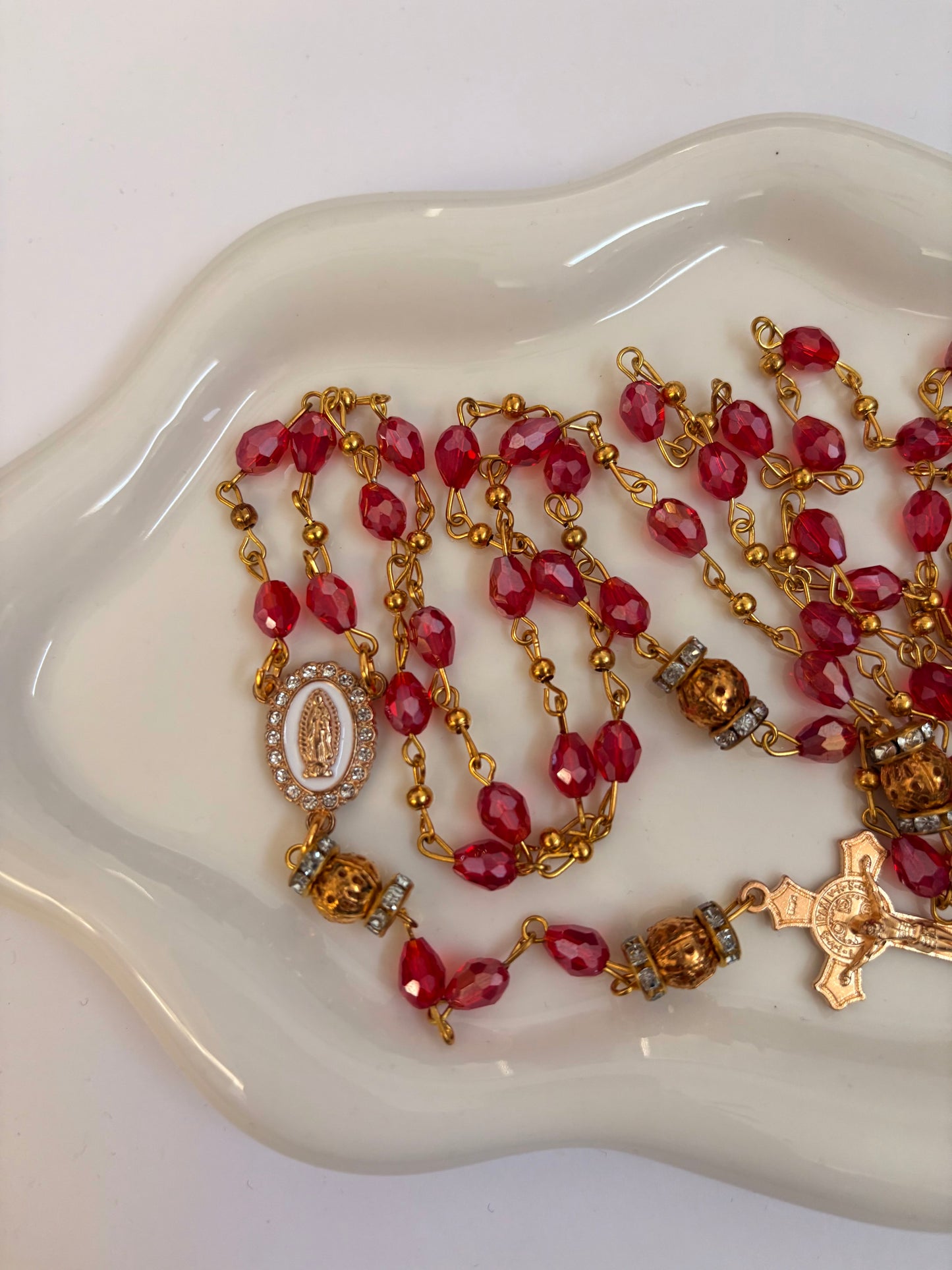 Corazón de Bonita "Rosa Divina" Rosary