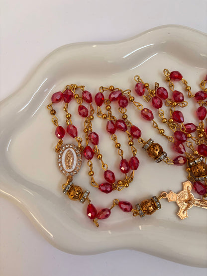 Corazón de Bonita "Rosa Divina" Rosary