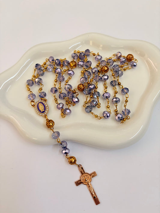 Corazón de Bonita "Cielo de Lila" Rosary