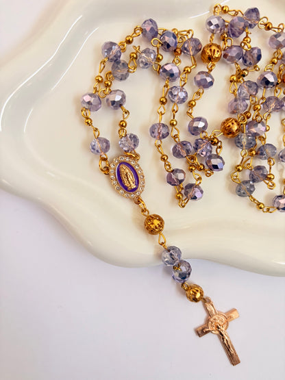 Corazón de Bonita "Cielo de Lila" Rosary